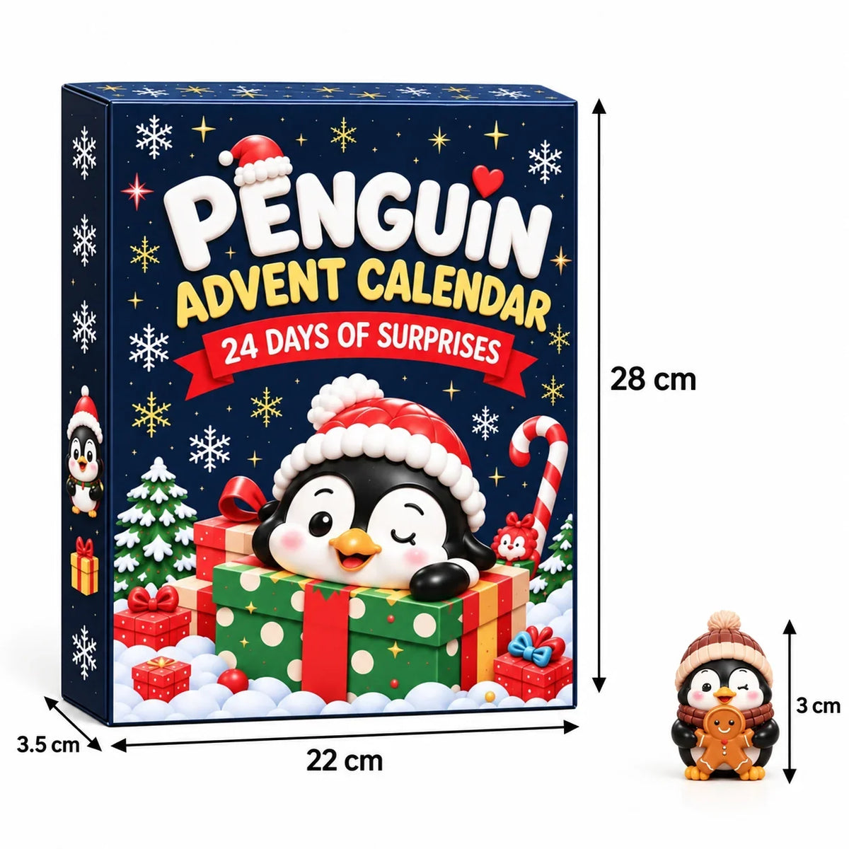 Advent Calendar Penguin Theme 24 Daily Surprises