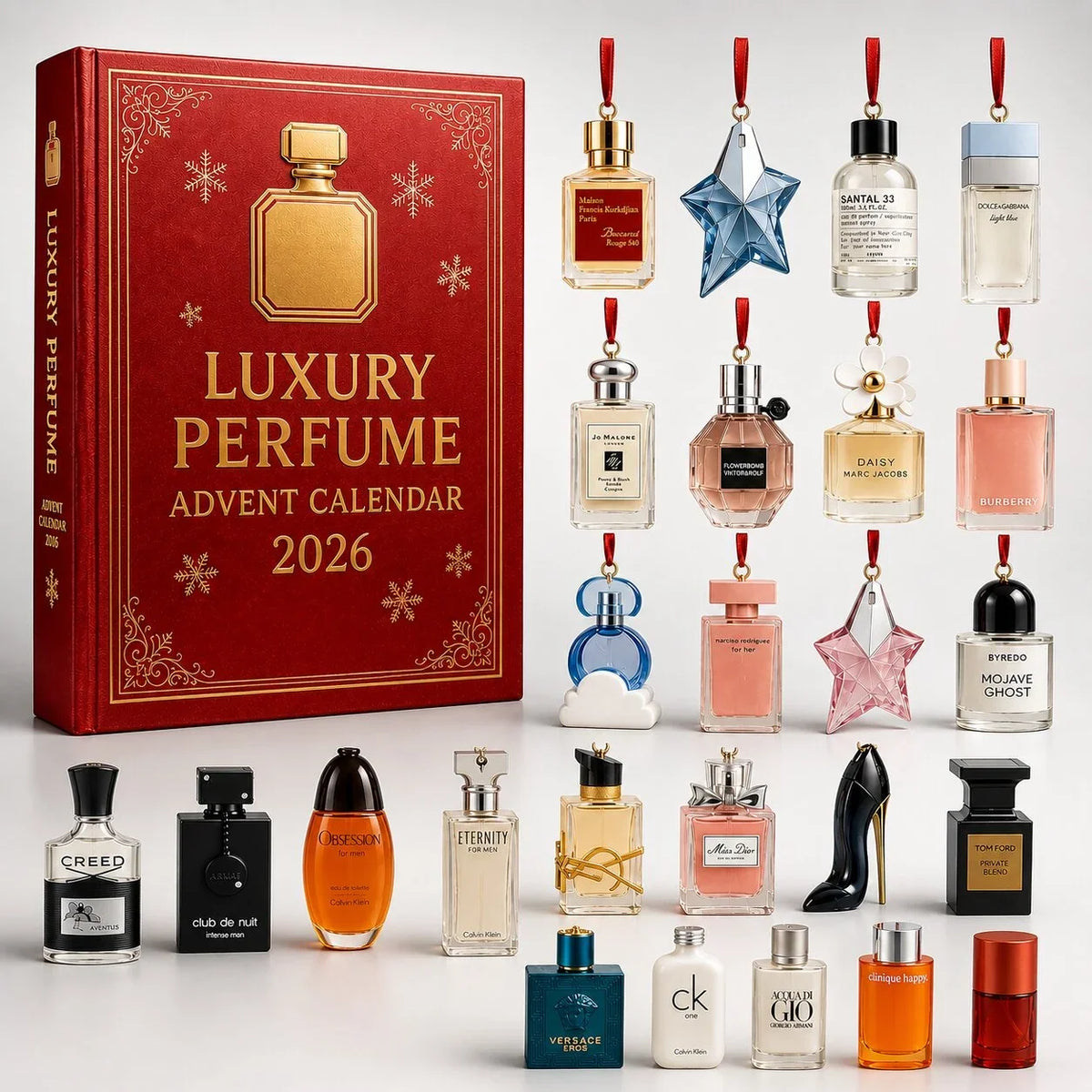 Advent Calendar Perfume Bottle Designs 24-Day Countdown