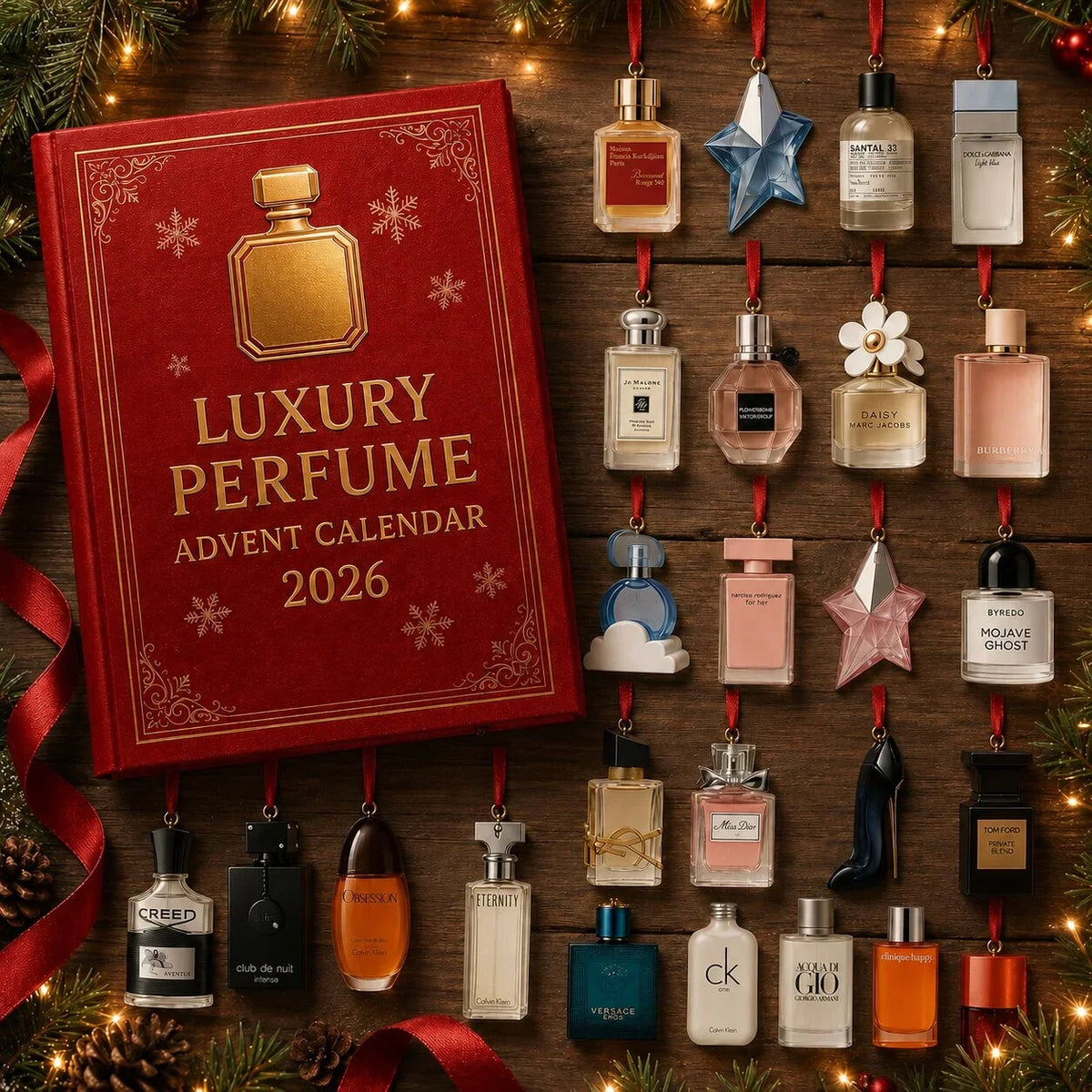 Advent Calendar Perfume Bottle Designs 24-Day Countdown