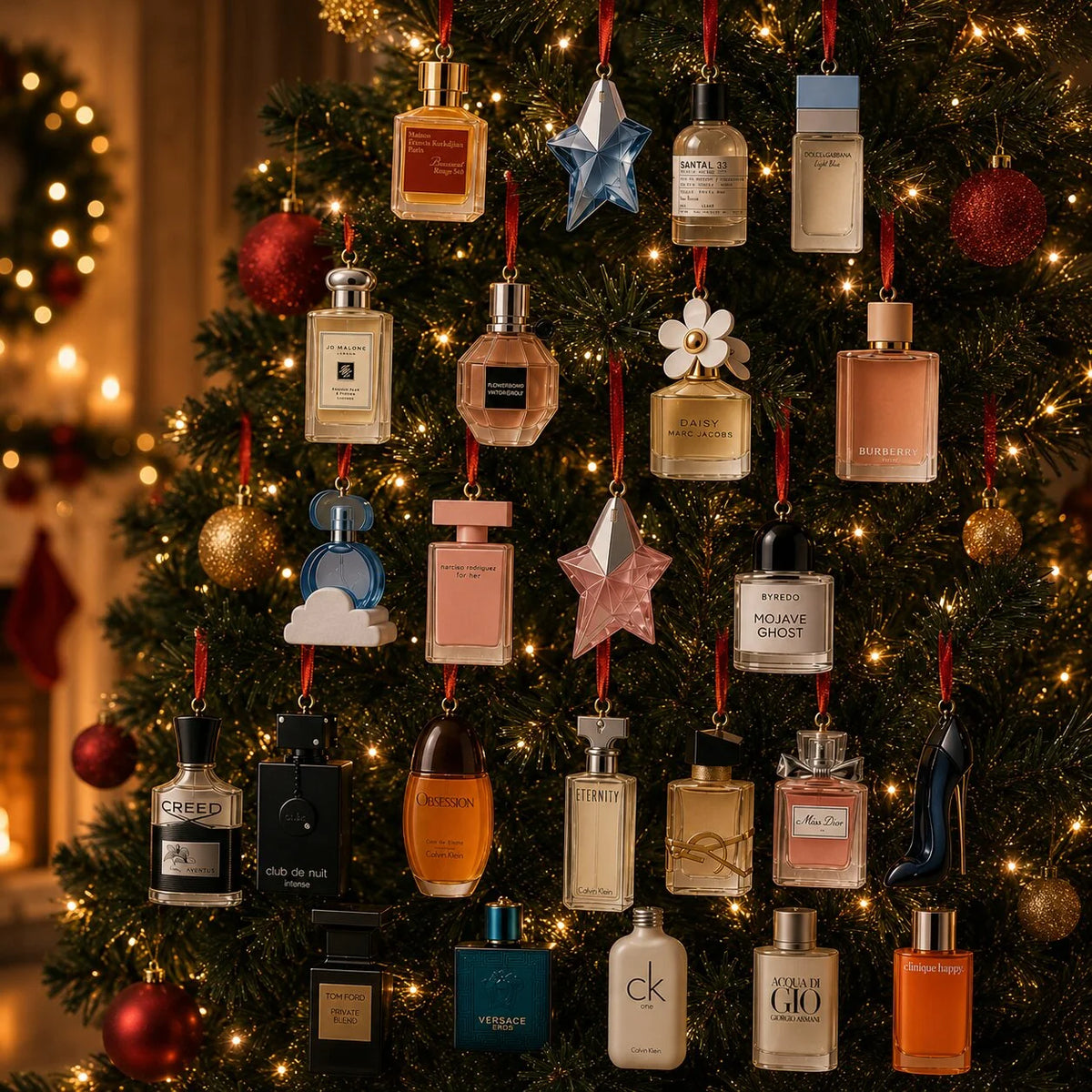 Advent Calendar Perfume Bottle Designs 24 Decorative Surprises No Fragrance