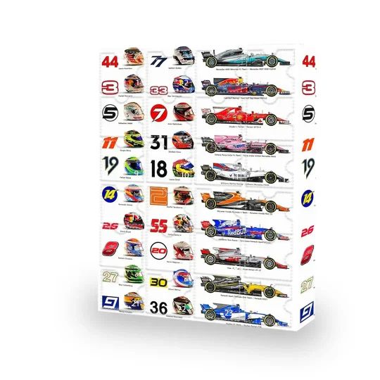 Advent Calendar Racing Collectibles 24 Numbered Doors