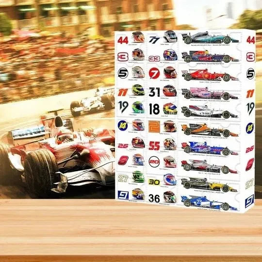 Advent Calendar Racing Collectibles 24 Numbered Doors