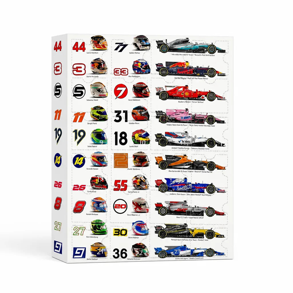 Advent Calendar Racing-Themed Collectibles 24-Day Countdown