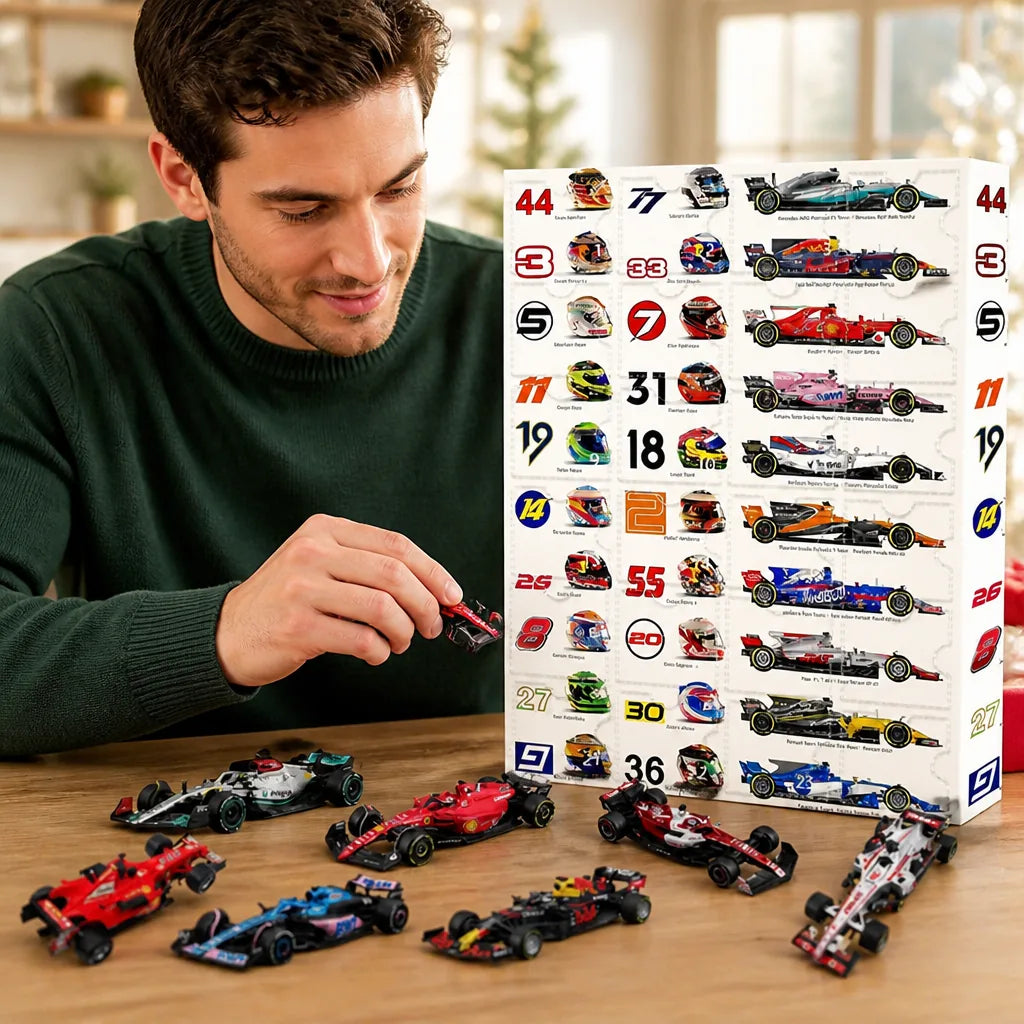 Advent Calendar Racing-Themed Collectibles 24-Day Countdown