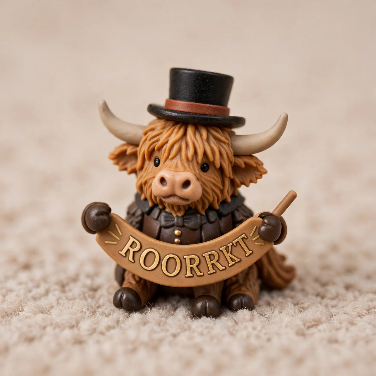Advent Calendar Scottish Highland Cow Figures Set of 24