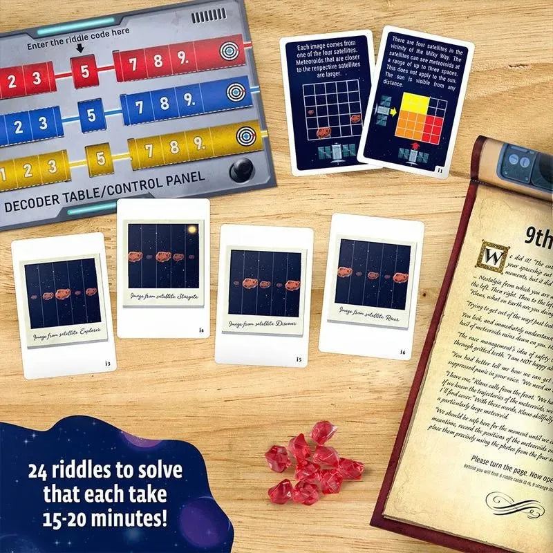 Advent Calendar Space-Themed Screen-Free 24-Day Puzzle Game