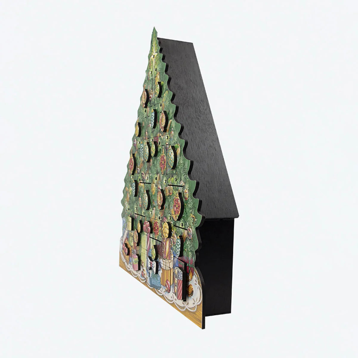 Advent Calendar Wooden Light-Up Musical 24 Doors