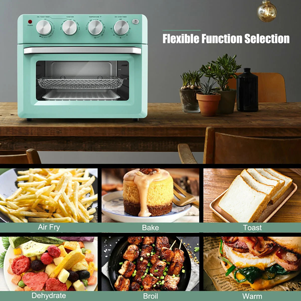 Air Fryer Toaster Oven 19 Qt Convection 7 Functions