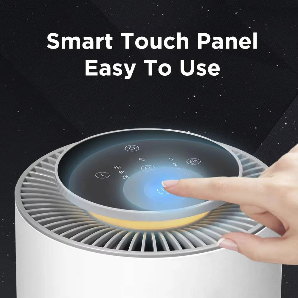 Air Purifier H13 HEPA & Activated Carbon Whisper-Quiet