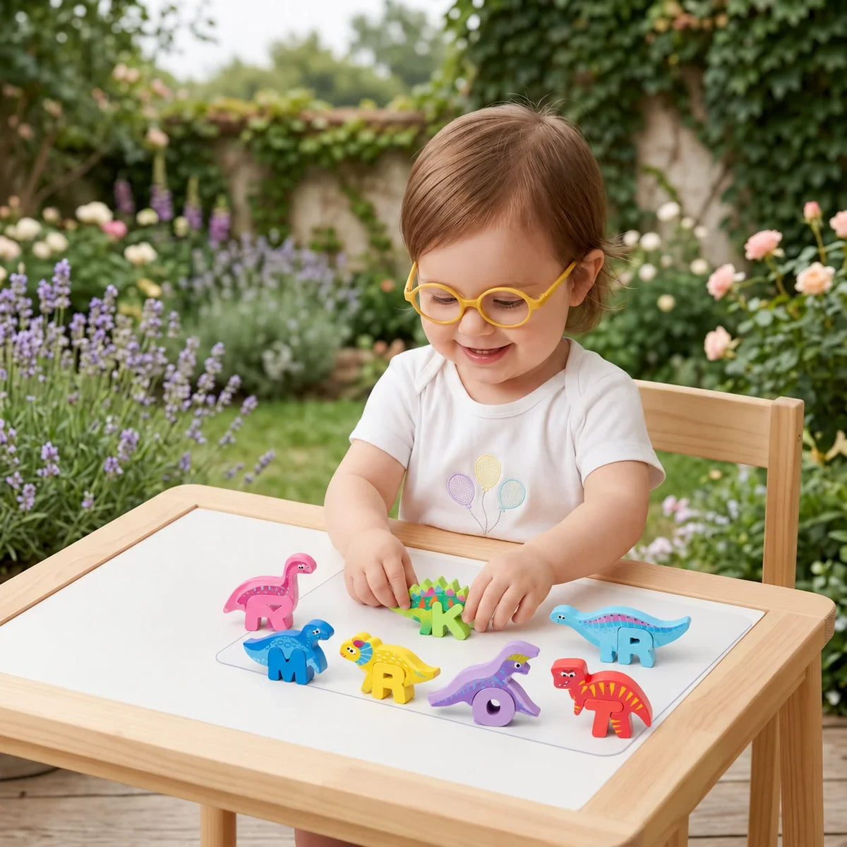 Alphabet Building Blocks 3D Connectable 52-Piece Set