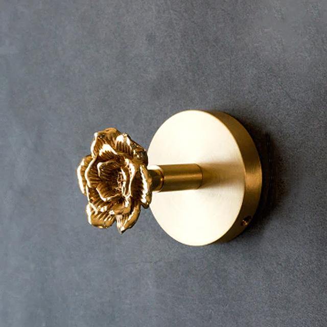 Animal Coat Hook Solid Brass Polished Gold Finish