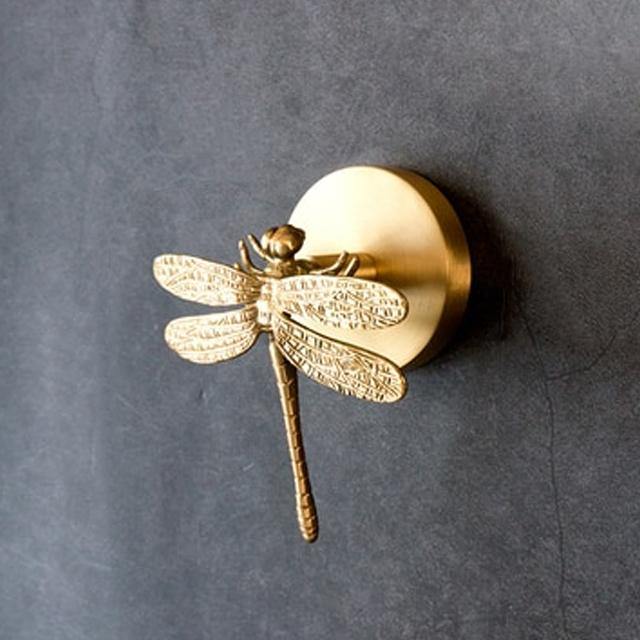Animal Coat Hook Solid Brass Polished Gold Finish