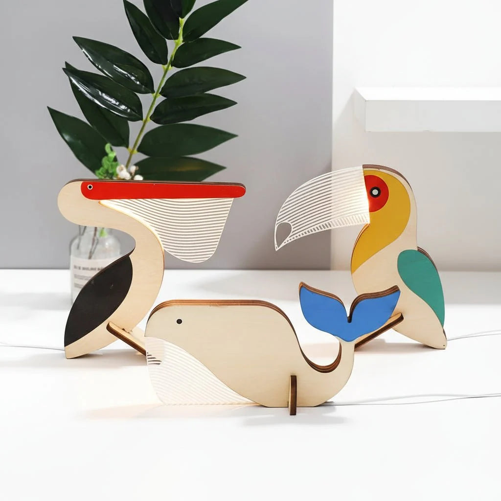 Animal Night Light Soft LED Glow USB Powered