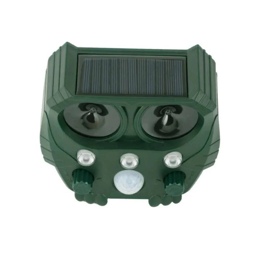Animal Repellent Motion-Activated Ultrasonic Solar-Powered