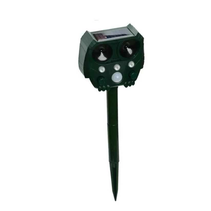 Animal Repellent Motion-Activated Ultrasonic Solar-Powered