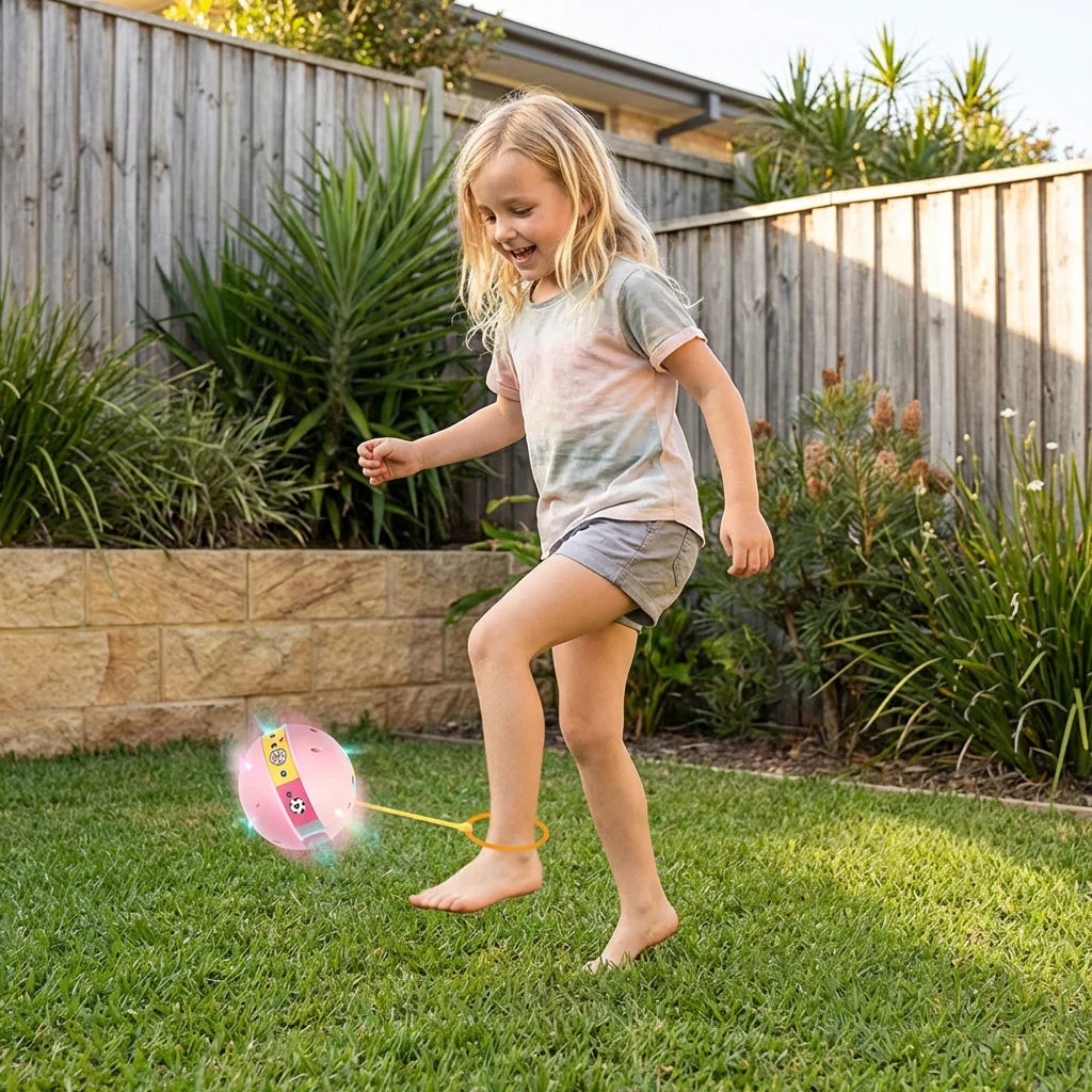 Ankle Bounce Ball Motion-Activated LED Adjustable Loop