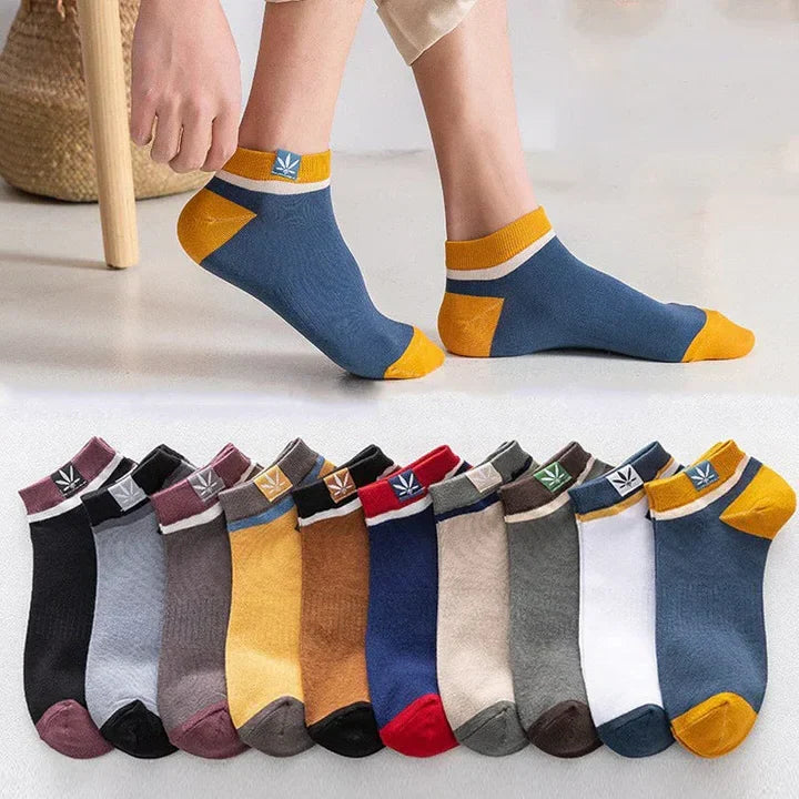 Ankle Socks Low-Cut Breathable Cotton-Blend & Moisture-Wicking