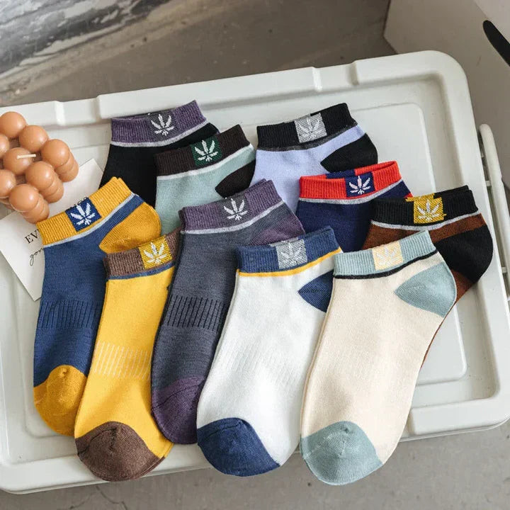 Ankle Socks Low-Cut Breathable Cotton-Blend & Moisture-Wicking