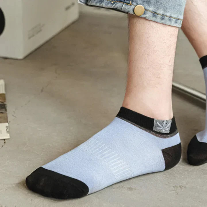 Ankle Socks Low-Cut Breathable Cotton-Blend & Moisture-Wicking