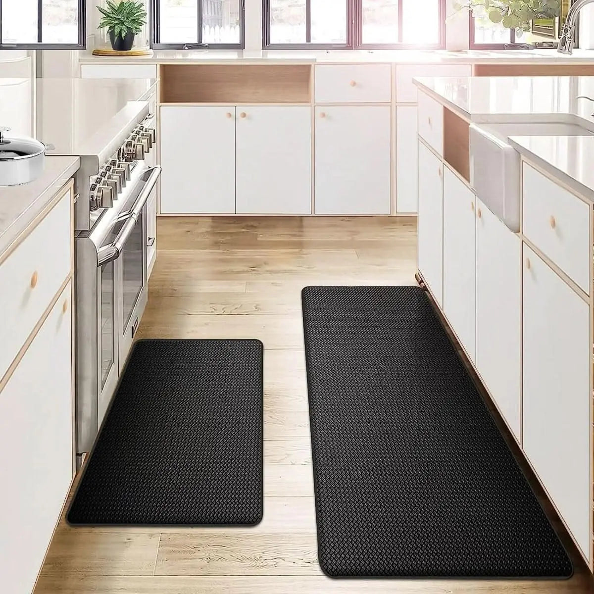 Anti-Fatigue Kitchen Mat PU Foam Water & Oil-Resistant