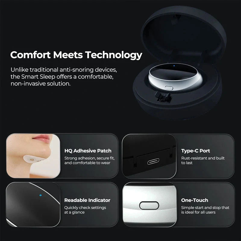Anti-Snoring Chin Clip Soft Adjustable Fit Lightweight Support