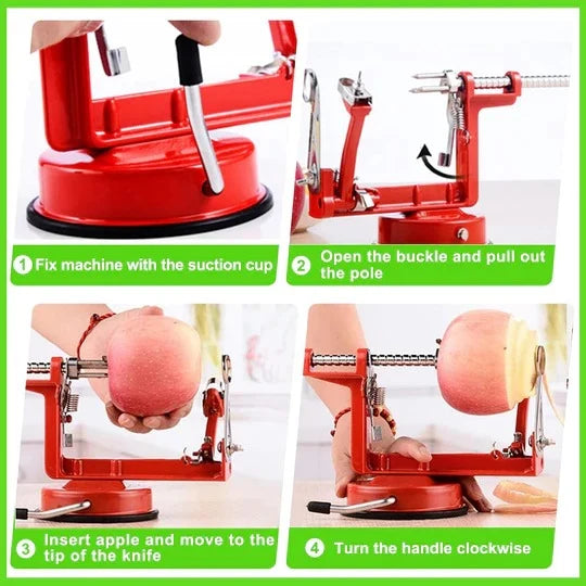 Apple Peeler Corer & Slicer Hand Crank Suction Base