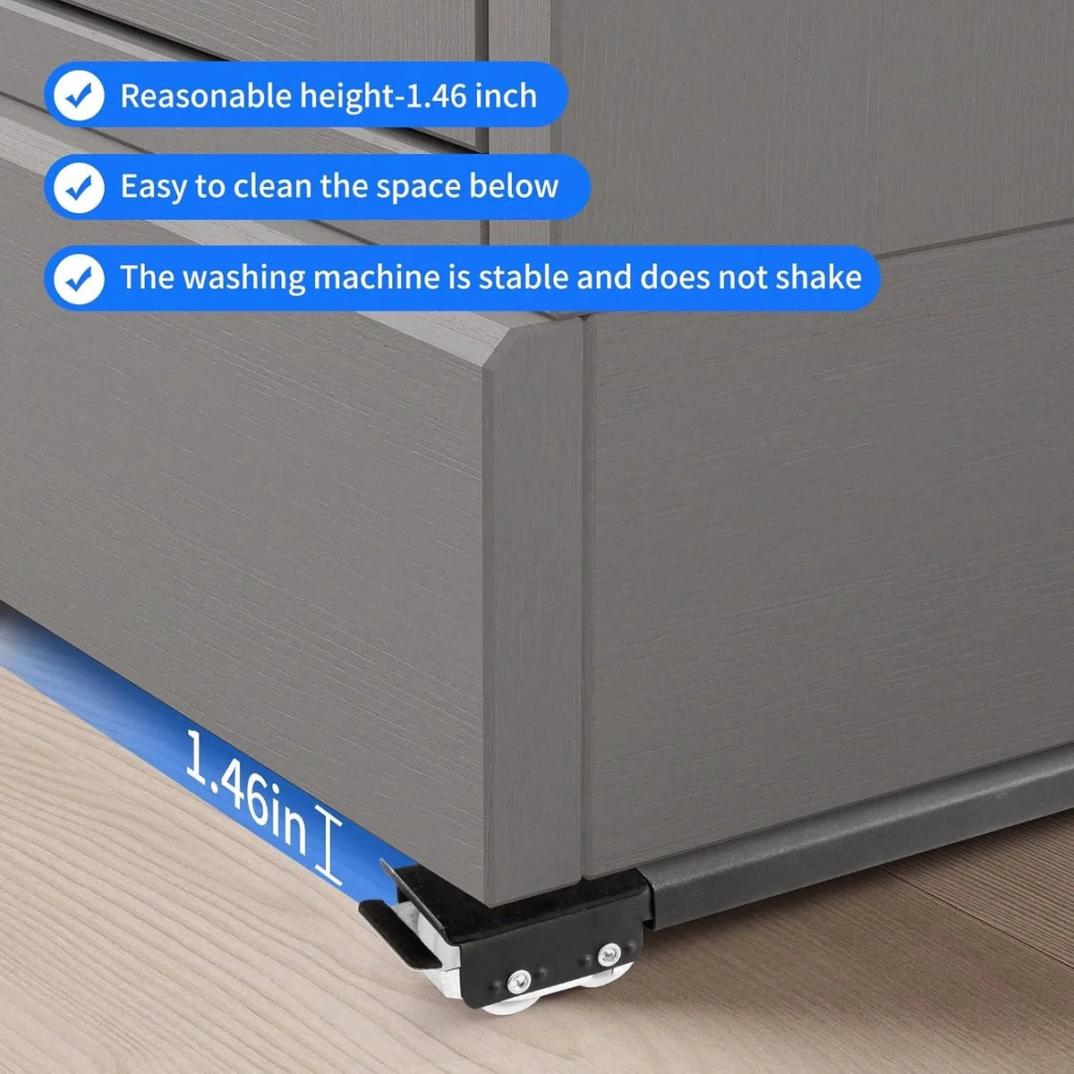 Appliance Moving Dolly Adjustable Dual Brake Locks 661-Pound Capacity