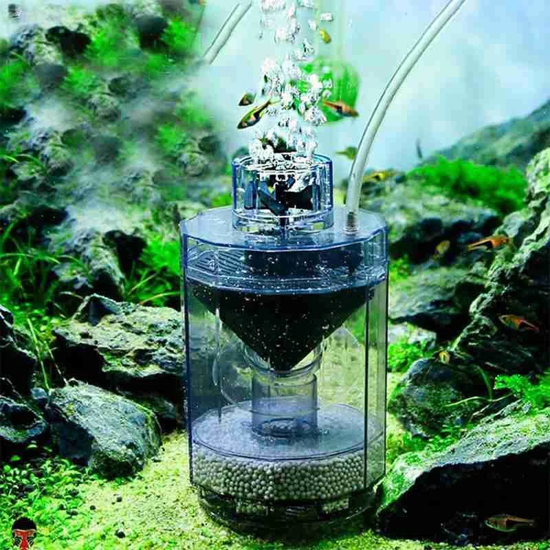Aquarium Filter 3-in-1 Filtration Oxygenation & Waste Collection