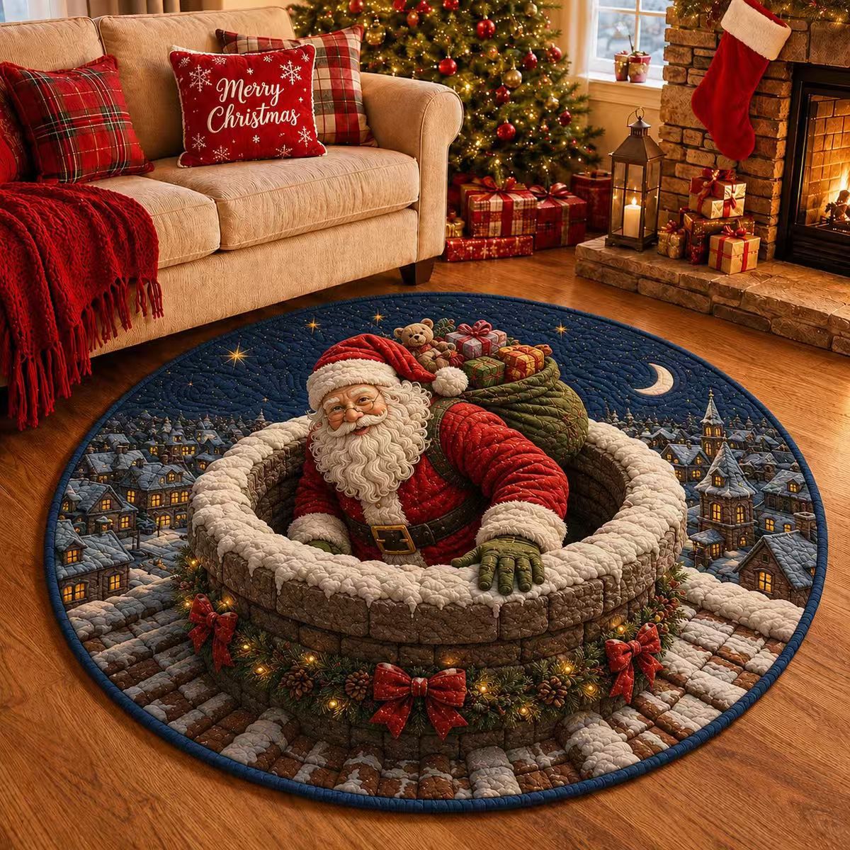 Area Rug 3D Pumpkin Lantern Design Soft Spot-Clean Care