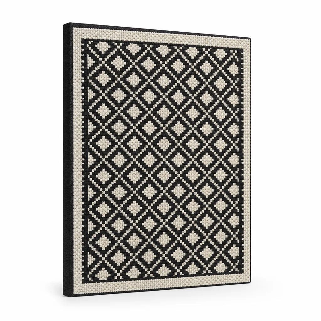 Area Rug Geometric Pattern Stain-Resistant & Non-Slip Backing