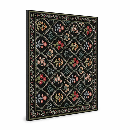 Area Rug Handcrafted Persian Floral Plush