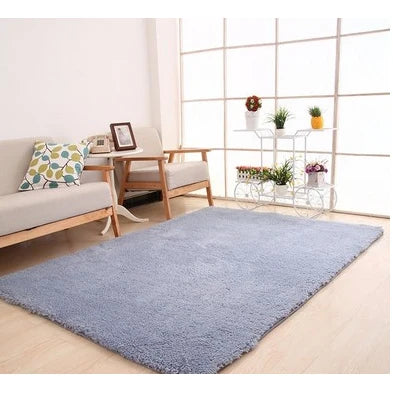 Area Rug Plush High-Pile Shaggy Cushioned Three-Layer Construction
