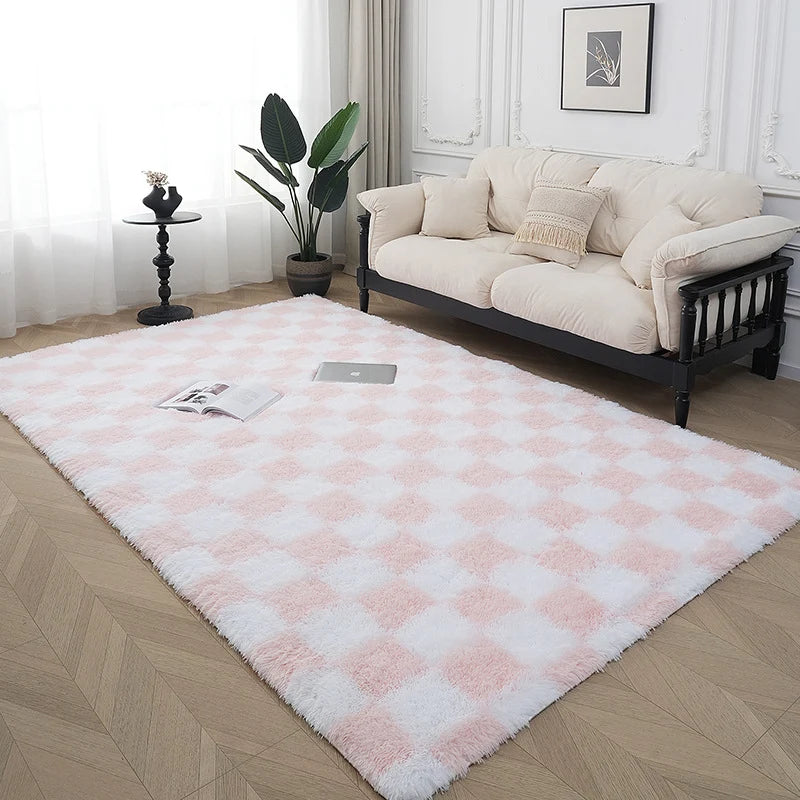 Area Rug Plush Soft Fibers Non-Slip Backing