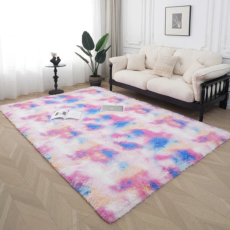 Area Rug Plush Soft Fibers Non-Slip Backing