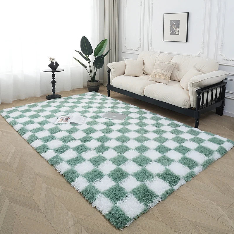 Area Rug Plush Soft Fibers Non-Slip Backing