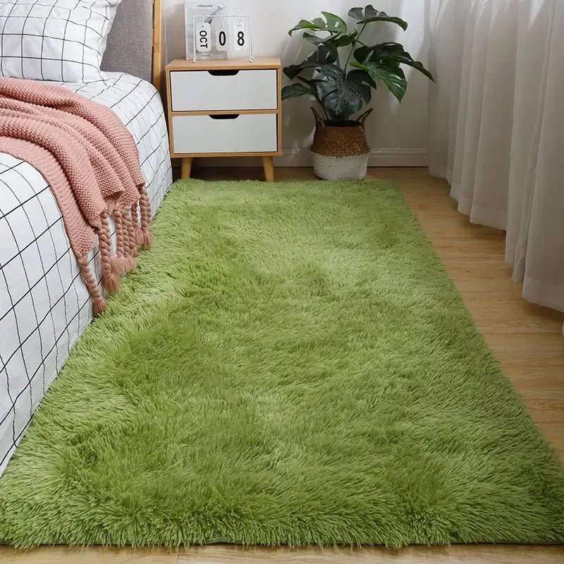 Area Rug Soft Polyester Easy-Care Shape-Retaining