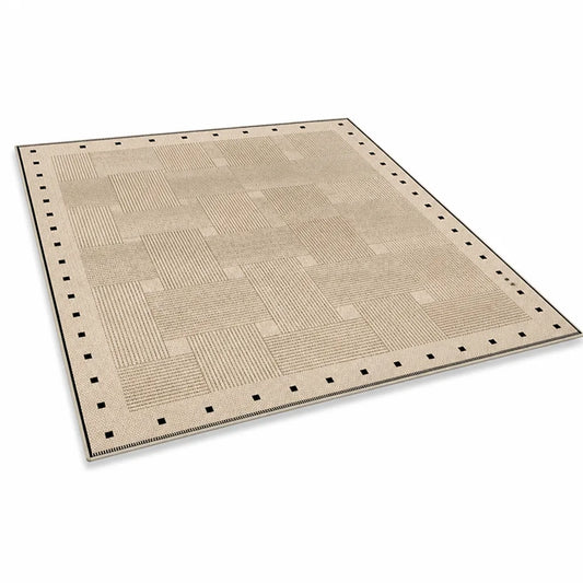 Area Rug Textured Soft Durable Fibers Slip-Resistant Backing