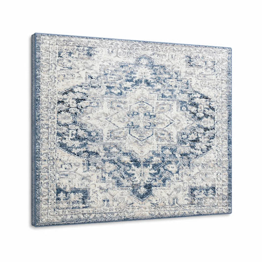 Area Rug Washed Persian Stain-Resistant Soft & Durable Fiber