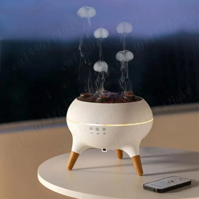 Aroma Diffuser Jellyfish Mist Rings & Gradient LED