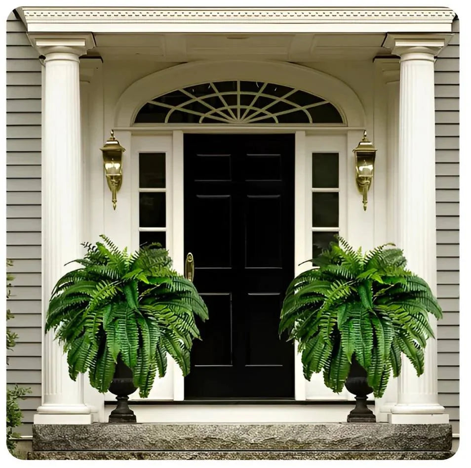 Artificial Boston Fern Lifelike UV-Resistant & Waterproof