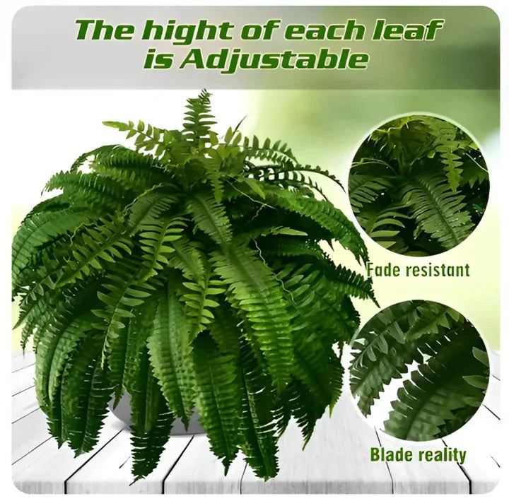 Artificial Boston Fern UV-Resistant 18 Full Fronds