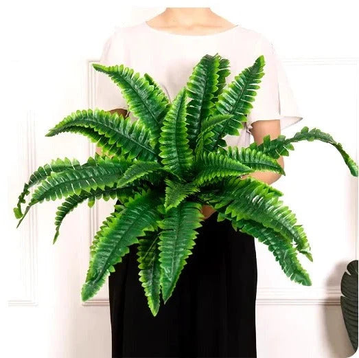 Artificial Boston Fern UV-Resistant 18 Full Fronds