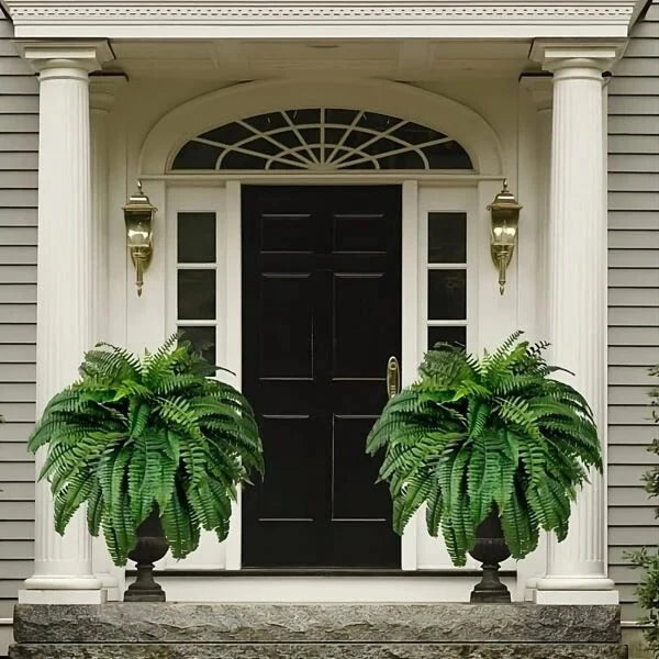 Artificial Boston Fern UV-Resistant Cascading Adjustable Stems