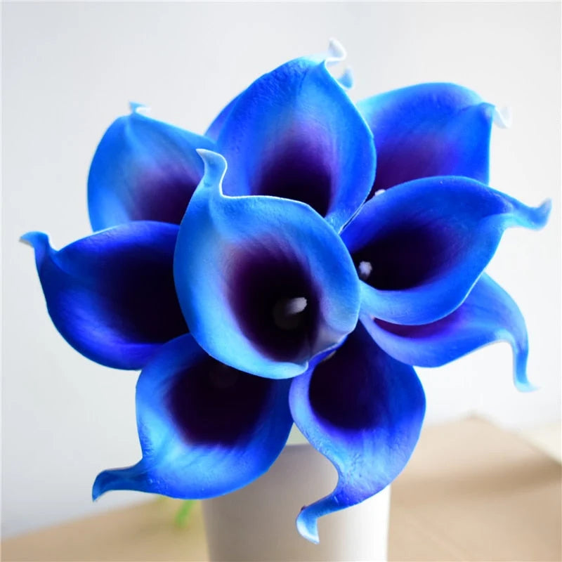 Artificial Calla Lily Bouquet Real-Touch Set of 10