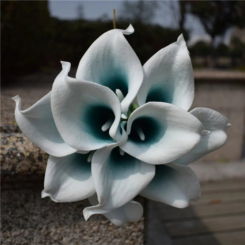 Artificial Calla Lily Bouquet Real-Touch Set of 10