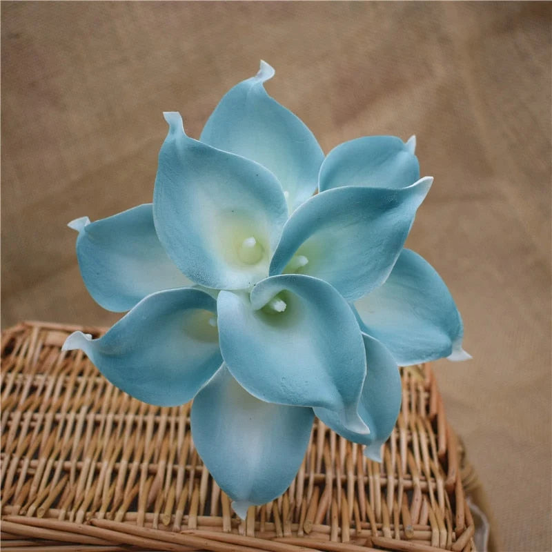 Artificial Calla Lily Bouquet Real-Touch Set of 10