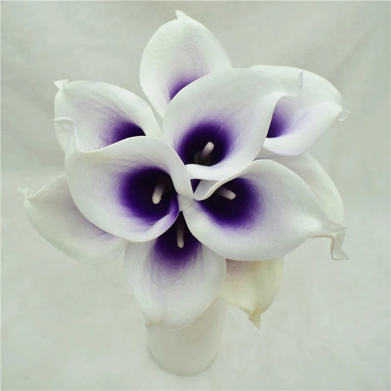 Artificial Calla Lily Bouquet Real-Touch Set of 10