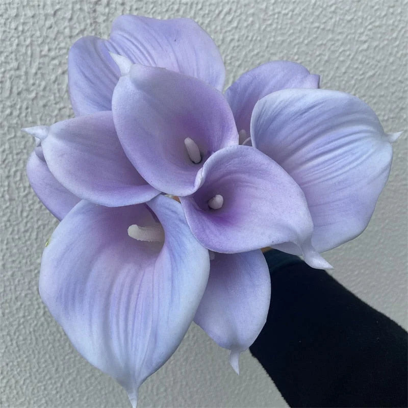 Artificial Calla Lily Bouquet Real-Touch Set of 10