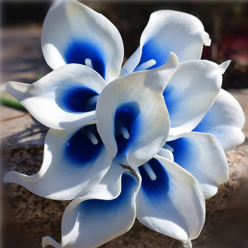 Artificial Calla Lily Bouquet Real-Touch Set of 10