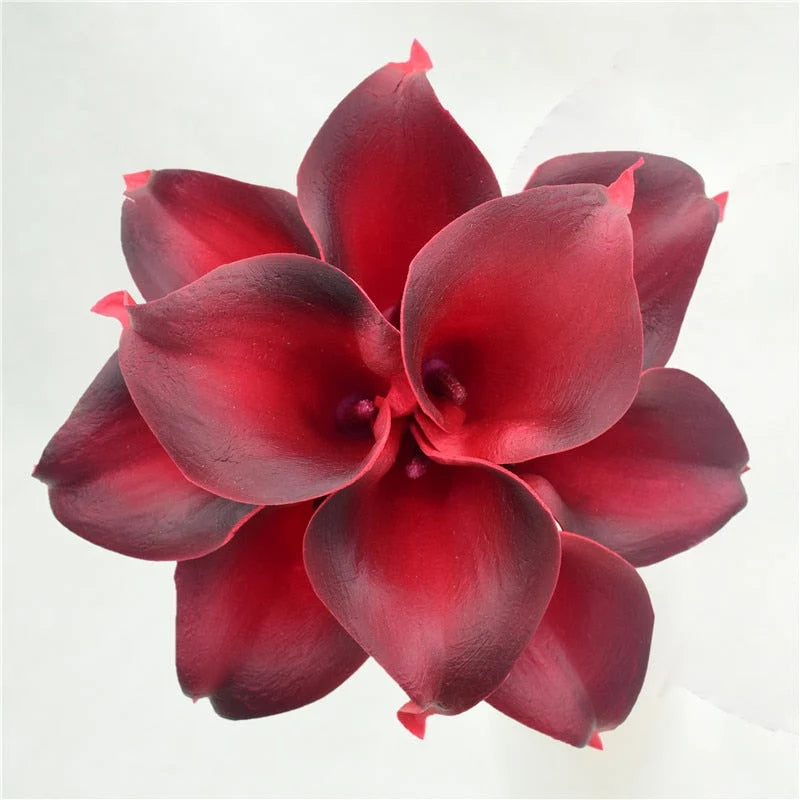 Artificial Calla Lily Bouquet Real-Touch Set of 10